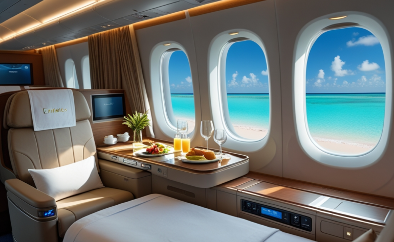 Experiencing the Emirates A380 Business Class to Tropical Locations